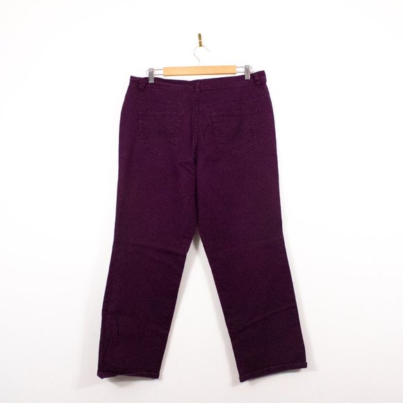 George Women's Straight Leg Jeans - Deep Purple - Picture 2 of 7